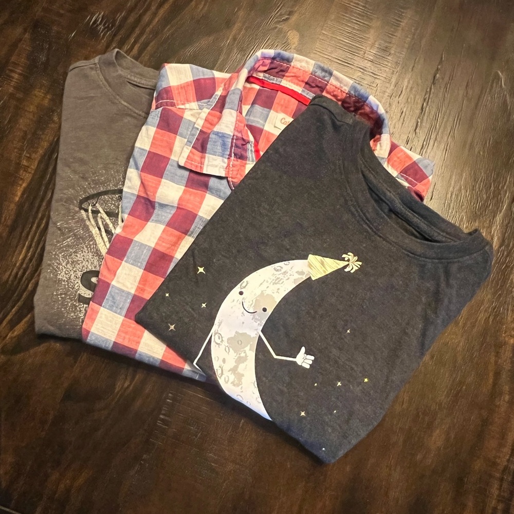 Cat & Jack 3 Small Shirt Varieties.